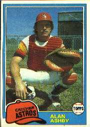 1981 Topps Baseball Cards      696     Alan Ashby